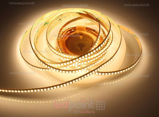 Image de Ruban led blanc chaud 5m 3000K 3step 240leds/m Honglitronic 2835 24V 9,6W/m, PCB 6mm