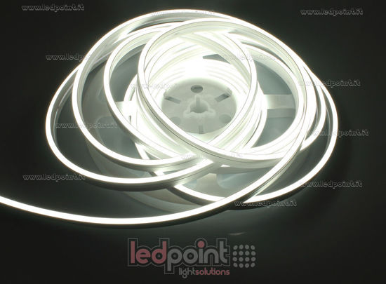 Image de Led Neon Flex 4mm blanc 4000K 2835 24V 9,6W 120led/m IP65 5m