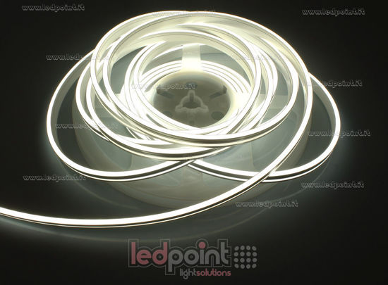 Image de Led Neon Flex 3mm blanc 4000K 2835 24V 9,6W 120led/m IP65 5m