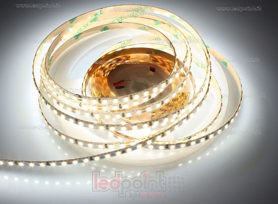 Image de Ruban led blanc 5m 4000K 3step 140leds/m Honglitronic 2835 24V 11W/m, PCB 6mm