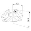 Image de Embout angulaire rond interne pour profilé angulaire AN02-08 et AN03-08