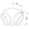 Image de Embout angulaire rond externe pour profilé angulaire AN02-08 et AN03-08