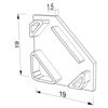 Image de Embout gris pour profilé angulaire vide AN01-03