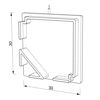 Image de Embout gris en “L” pour profilé d’angle AN04-09 et AN05-09