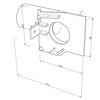 Image de Embout droit blanc avec tube 32mm pour profilé CC01-06-G3