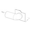 Image de Embout droit blanc avec tube 32mm pour profilé CC01-06-G3