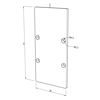 Image de Embout en aluminium blanc pour profilé en aluminium CL01-06