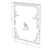 Image de Embout noir en plastique pour profilé en aluminium CL04-18