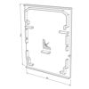 Image de Embout gris en plastique pour profilé en aluminium CL04-18