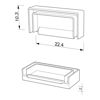 Image de Embout gris en plastique pour diffuseur haut LLD-01-CM2