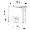 Image de Embout en silicone blanc pour diffuseur étanche haut LLD-13-WM3