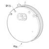 Image de Embout en silicone blanc pour diffuseur étanche rond LLD-15-WM2