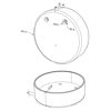 Image de Embout gris en plastique pour profilé rond NE01-14 et NE02-15