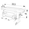 Image de Embout gris pour profil en aluminium encastré RE01-03