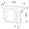 Image de Embout gris pour profil en aluminium encastré RE02-03