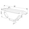 Image de Embout gris pour profil en aluminium encastré RE03-05