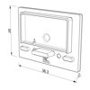 Image de Embout blanc pour profil en aluminium de 26x36mm
