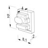 Image de Embout en silicone gris pour profilé en aluminium SL03-02, SL13-02 et RE09-02