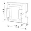 Image de Embout noir pour profil en aluminium SL05-03
