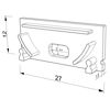 Image de Embout blanc avec trou pour câble d'alimentation pour profil en aluminium SL06-05