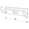 Image de Embout gris avec trou pour câble d'alimentation pour profil en aluminium SL07-05