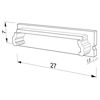 Image de Embout blanc pour profil en aluminium SL07-05
