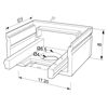 Image de Embout noir de meuble pour profilé en aluminium SL08-03