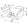 Image de Embout noir de meuble pour profilé en aluminium SL08-03