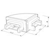 Image de Embout angulaire externe pour profilé SL08-03