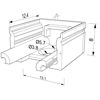Image de Embout en plastique blanc de meuble pour profilé SL12-16