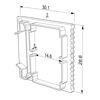 Image de Embout gris en plastique pour profilé WL03-01