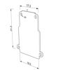 Image de Embout en tôle galvanisée pour profilé en aluminium pour placoplâtre DW11-03