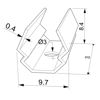 Image de Clip de fixation pour profil en aluminium angulaire (30mm) AN05-09