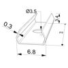 Image de Clip de fixation profil en aluminium WL02-03 et SL11-01