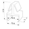 Image de Clip de fixation en plastique pour ruban led en 12mm pour profilé CC01-06