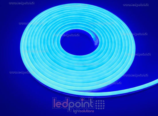 Image de Led Neon Flex 6mm bleu 2835 24V 9,6W 120led/m IP65 5m
