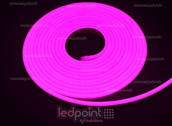 Image de Led Neon Flex 6mm rose 2835 24V 9,6W 120led/m IP65 5m