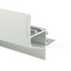 Image de Profilé en aluminium peint en blanc pour placoplâtre 54x47mm, 3 mètres