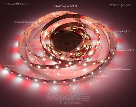 Image de Ruban led 5m 5050 RGB + Blanc 4000K 3step 2835 56led/m Honglitronic 24V 11,5W/m