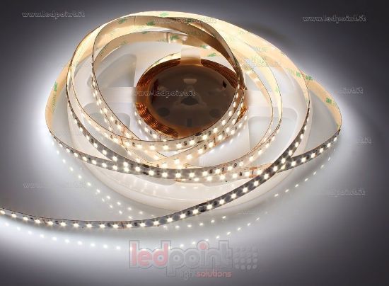 Image de Ruban led blanc naturel 4m 3800-4250K 120leds/m Honglitronic 2835 CRI>90 24V 24W/m