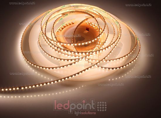 Image de Ruban led Blanc chaud 5m 3050-3225K 240leds/m 2216 CRI Ra>90 24V 5,5W/m, PCB 3mm