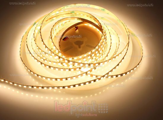 Image de Ruban led blanc chaud 5m 3000K 3step 156eds/m Honglitronic 2835 24V 6,6W/m, PCB 5mm