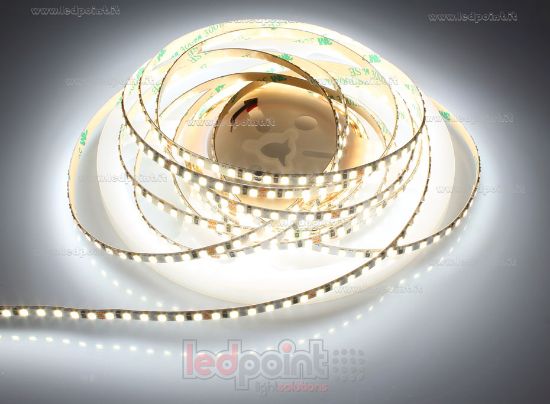Image de Ruban led blanc 5m 4000K 3step 156led/m Honglitronic 2835 24V 6,6W/m, PCB 5mm