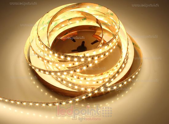 Image de Ruban Led blanc chaud 5m 3000K 3step 2835 120led/m IP65 Parylene Honglitronic 24V 14,4W/m