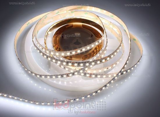 Image de Ruban led blanc 6m 4000-4250K 120leds/m Honglitronic 2835 CRI>90 24V 24W/m