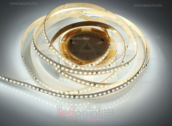 Image de Ruban led blanc 5m 4000K 3step 160leds/m 2835 Honglitronic  24V 24W/m avec stabilisateur de courant