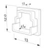 Image de Embout blanc en plastique pour profilé SL14-16