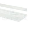 Image de Profilé aluminium peint en blanc pour carrelage mural 8mm, 3 mètres