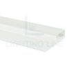 Image de Profilé aluminium peint en blanc pour carrelage mural 8mm, 3 mètres