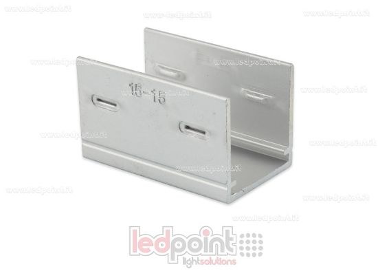 Image de Clip de fixation en aluminium, 3cm, pour Led Neon Flex 16mm